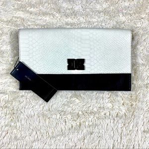 BCBGMaxazria Black/White Clutch